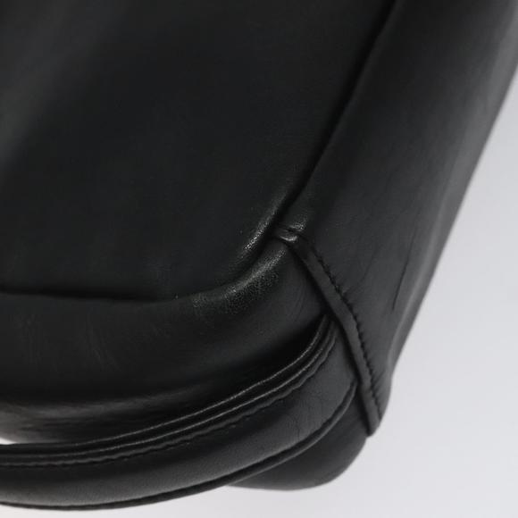 BALENCIAGA Clutch Bag Leather Black Auth bs22314
